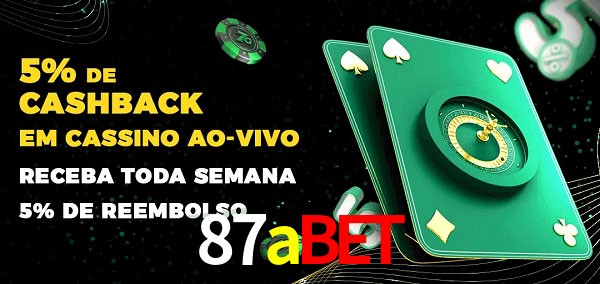 Promoções do cassino ao Vivo 87abet